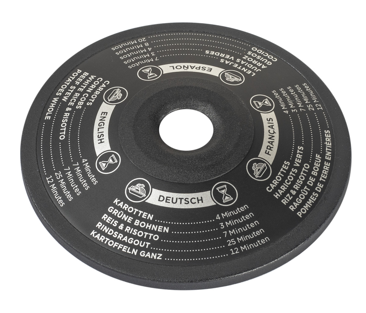 Kuhn Rikon - DUROMATIC® CLASSIC NEO Abdeckhaube schwarz DE / FR / EN / ES