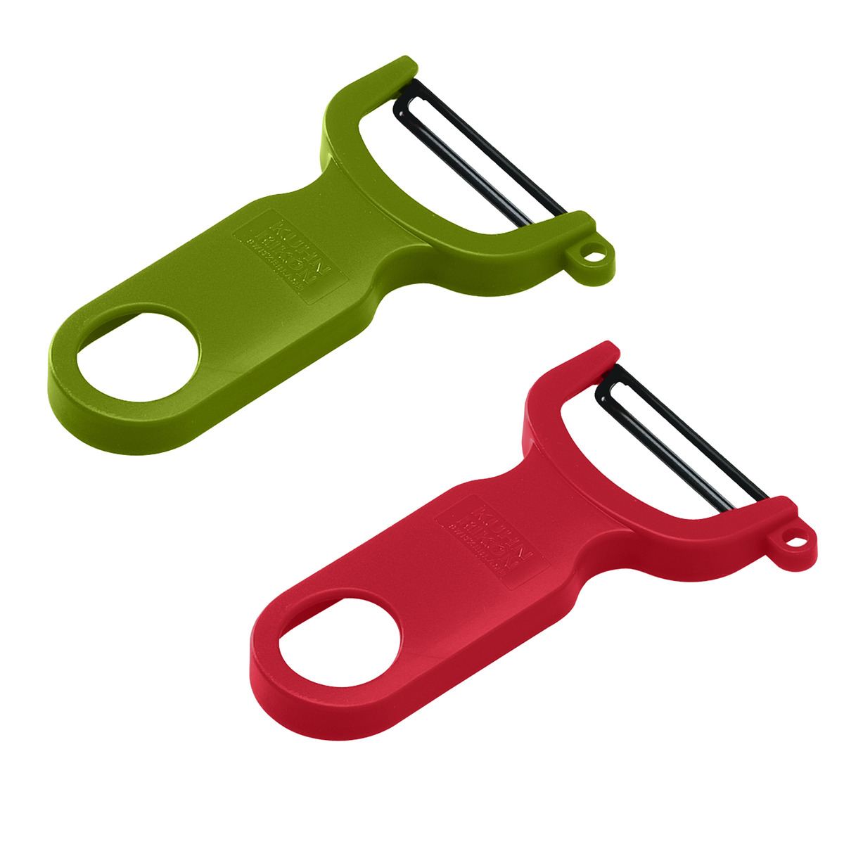 Kuhn Rikon - SWISS PEELER Sparschäler Set rot und grün 2 Stk