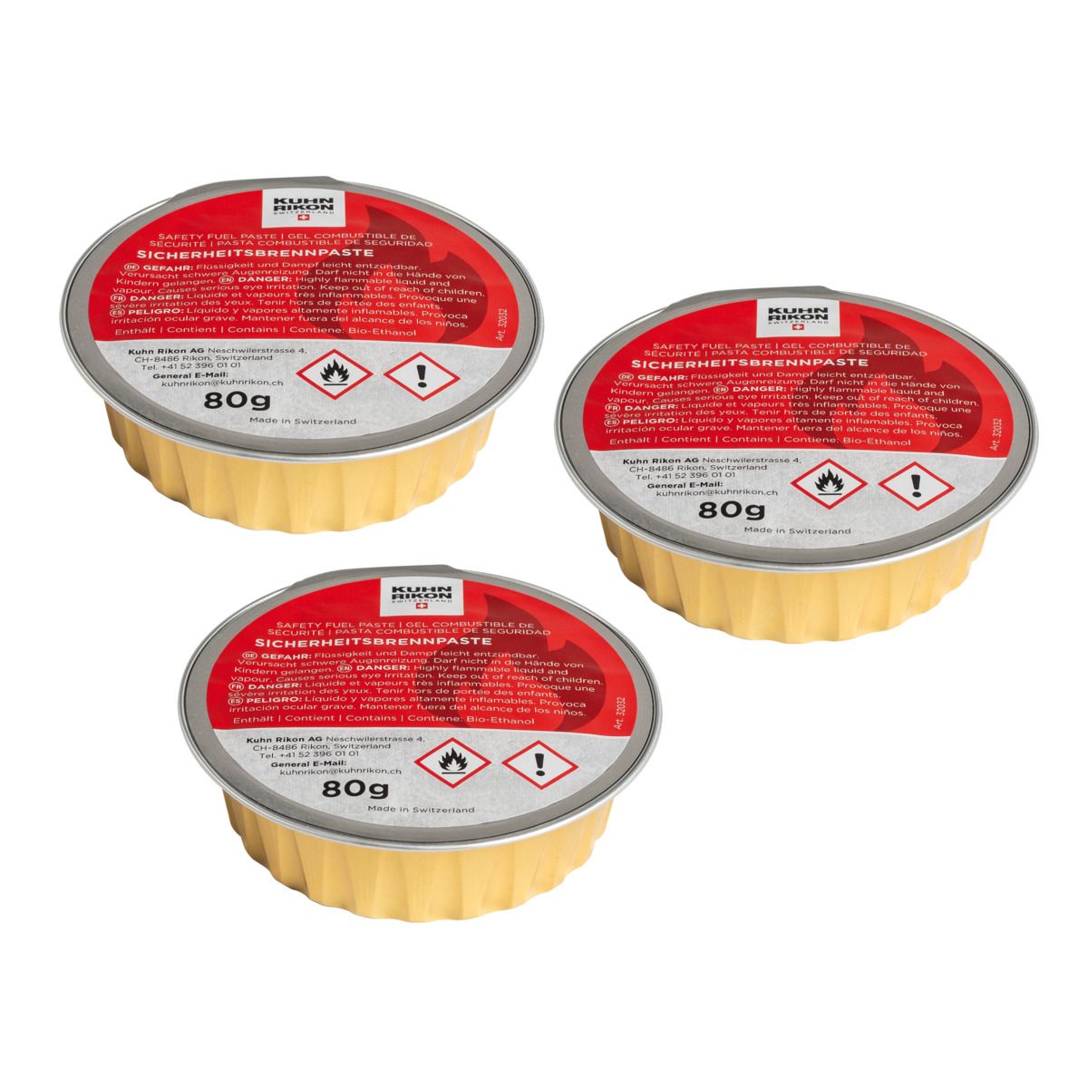 Brennpaste 3 x 80g