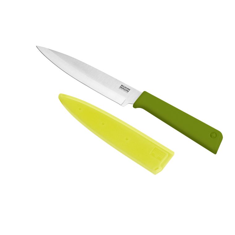 Kuhn Rikon Colori 4 Serrated Paring Knife Green