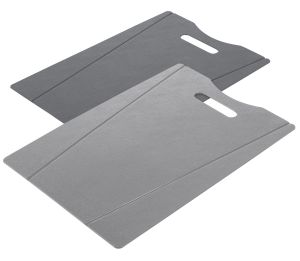 Planches à découper set gris / gris foncé de 2 pièces