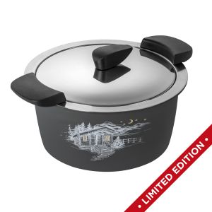 HOTPAN® Faitout à servir grise avec Chalet 2.0 L · Ø 18 cm