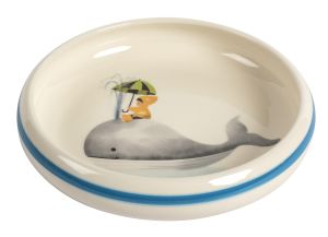 Assiette pour enfants Baleine avec enfant Ø 18 cm