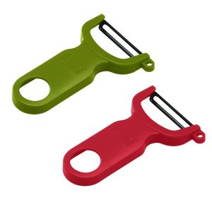 SWISS PEELER Éplucheur set rouge et vert 2 pièces