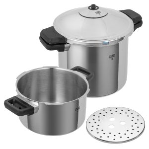 DUROMATIC® INOX Seitengriffmodelle Set  4.0 + 8.0 L · Ø 24 cm