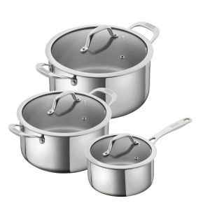 ALLROUND Set  · Saucepan 1.5L + Pots 3.1+ 5.4 L