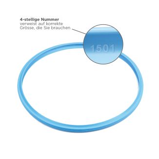 DUROMATIC&reg;/DUROTHERM&reg; Joint en caoutchouc silicone bleu &Oslash; 20 cm
