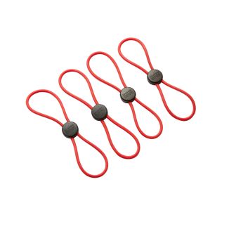 Liens glissants rouge set 4 pièces