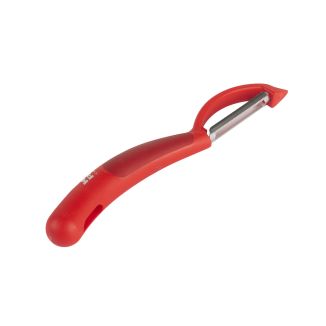 Peeler swivel serrated red