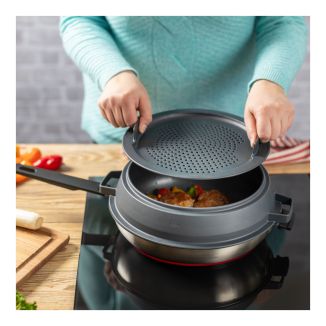 SMART & COMPACT Tapa antisalpicaduras alto &Oslash; 24 / 28 cm