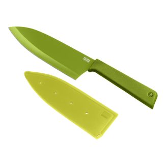 COLORI&reg;+ Couteau Santoku vert