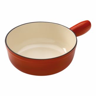 Fondue pot induction cast iron red Ø 24 cm
