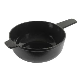 Caquelon induction fonte noir matt Alpstein &Oslash; 24 cm