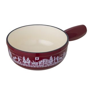 Caquelon induction fonte Alpage Mini rouge &Oslash; 17 cm