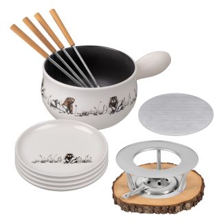 Set &agrave; fondue au fromage Marmotte 11 pi&egrave;ces