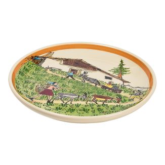 Plate Ursli and Flurina mountain chalet Ø 21 cm