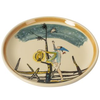 Assiette Flurina avec oiseau sauvage Ø 21 cm
