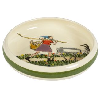 Assiette pour enfants Flurina avec chèvre Ø 18 cm