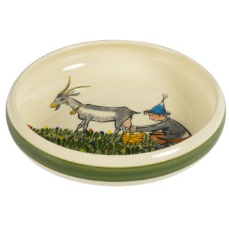 Children's plate Ursli with goat Ø 18 cm