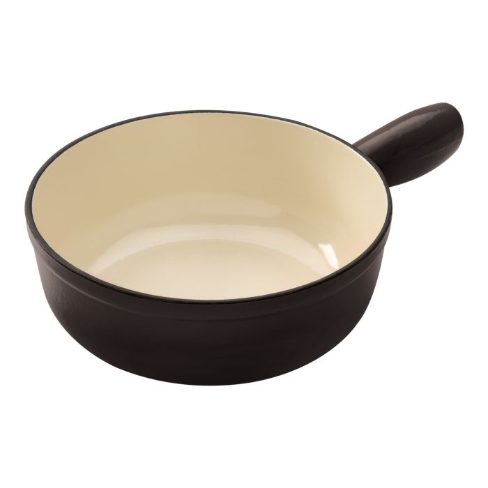 Caquelon Induktion Gusseisen schwarz Ø 20 cm