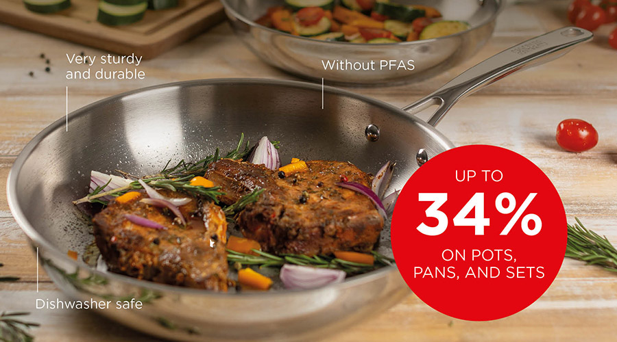 Premium quality pots and pans - The Swiss no. 1 brand